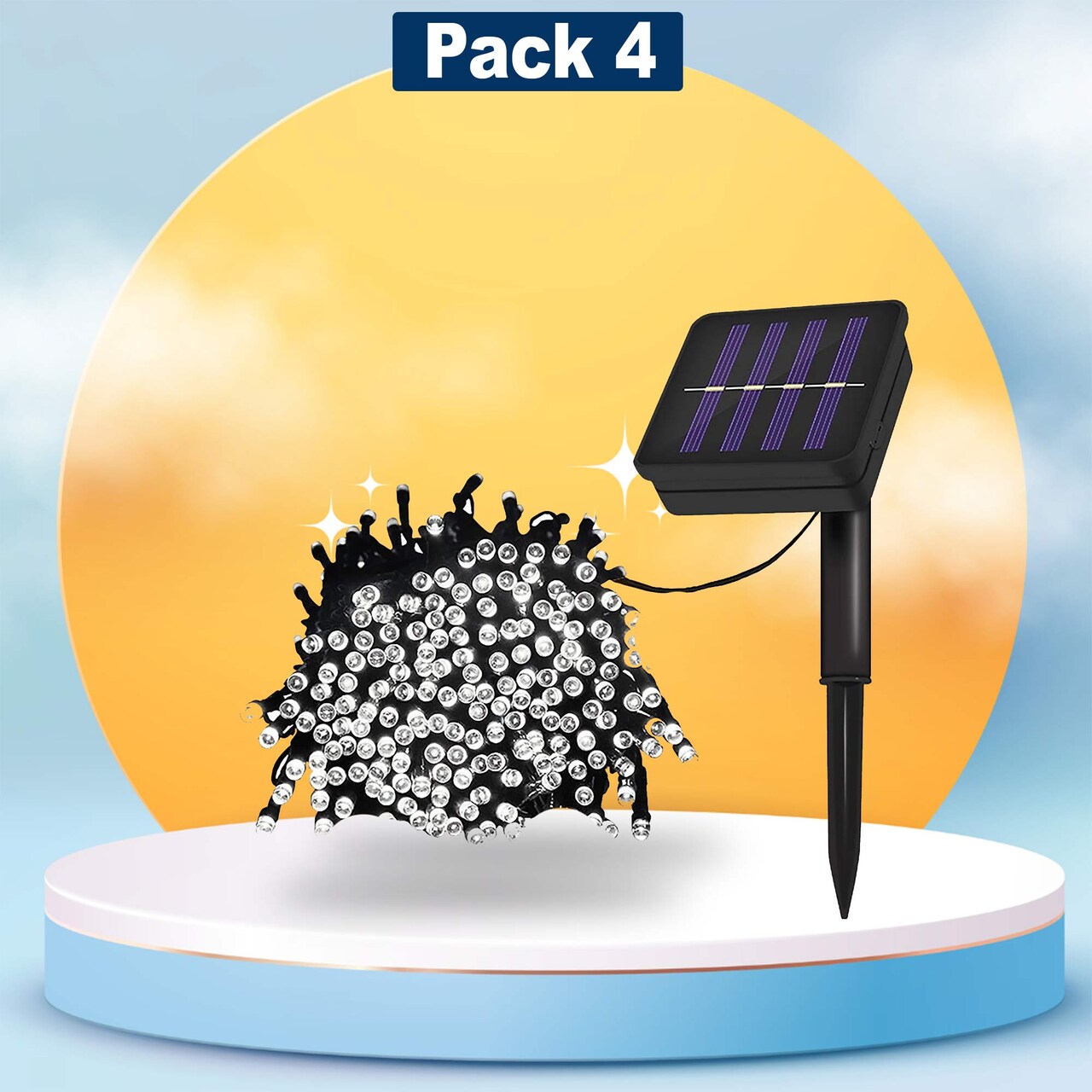 Solar String Lights with 200 LEDs – Weatherproof Outdoor Lighting for Yard